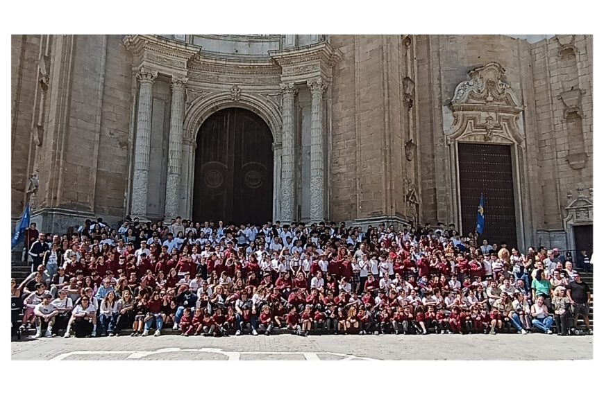 Ofrenda de La Salle Cádiz al fundador