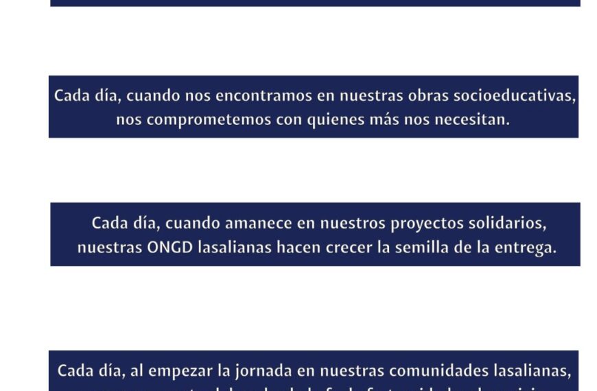 Nuevo curso mirando hacia un futuro más fraterno
